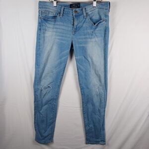 Lucky Brand Charlie Skinny Women’s Jeans 8/29 Light Wash Blue Distressed Denim
